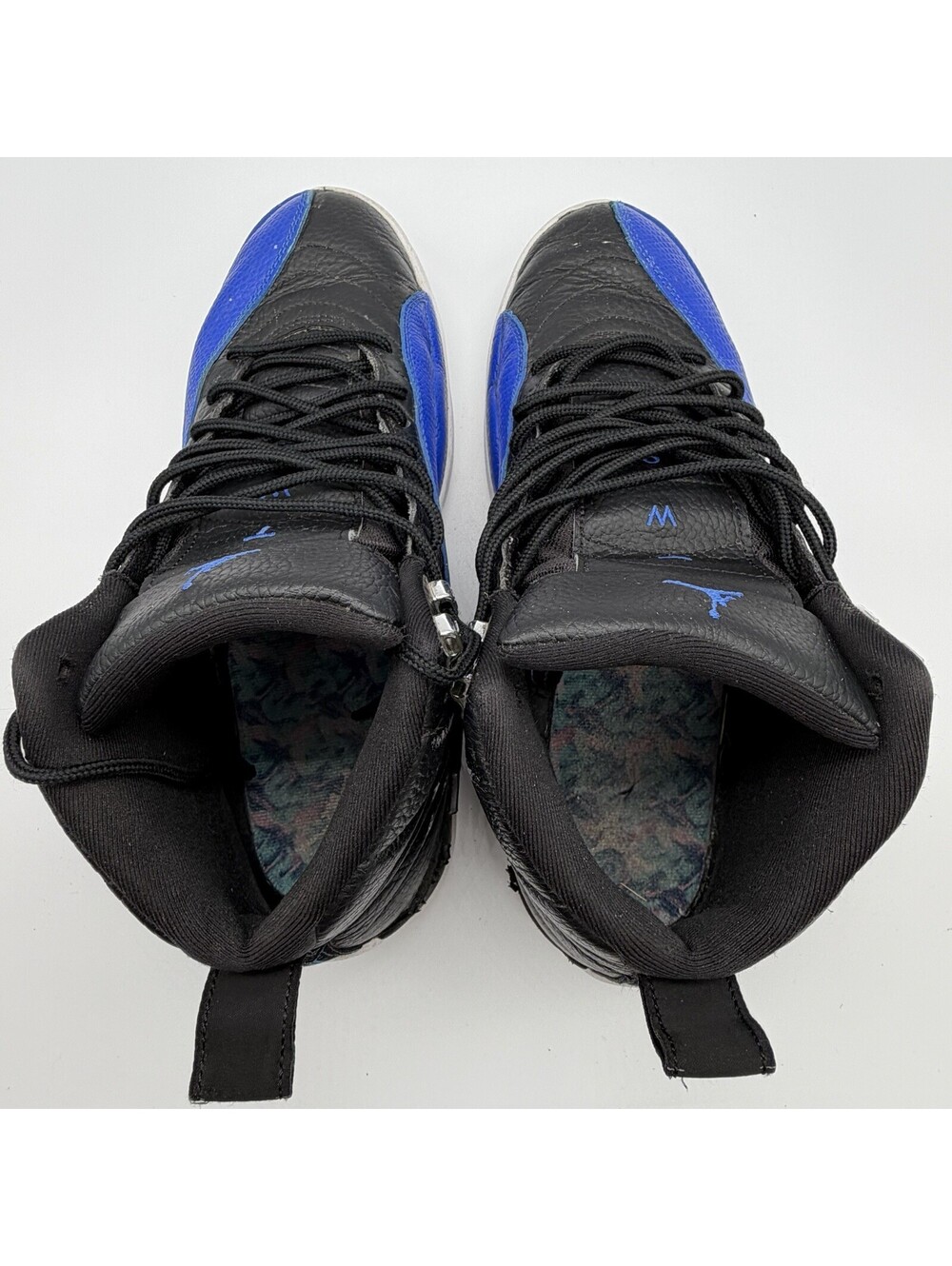Nike Air Jordan 12 Retro Hyper Royal Women’s Size 12 Black Blue AO6068-004 - Picture 5 of 6